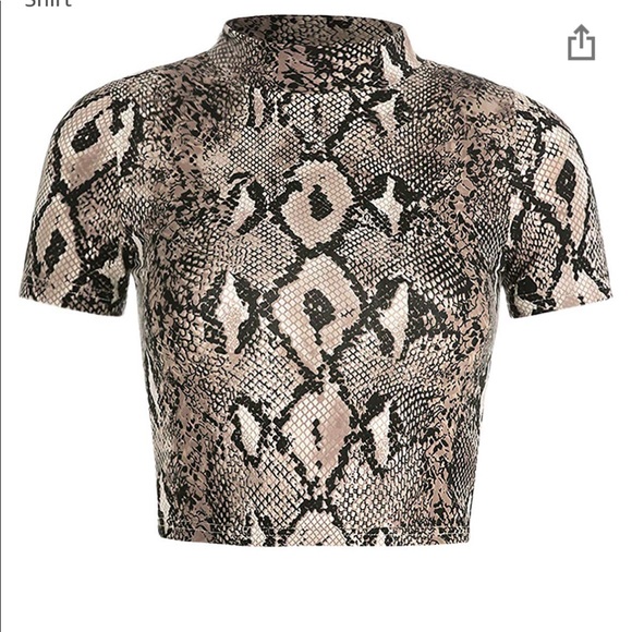 Snakeskin Crop Top - Picture 1 of 2